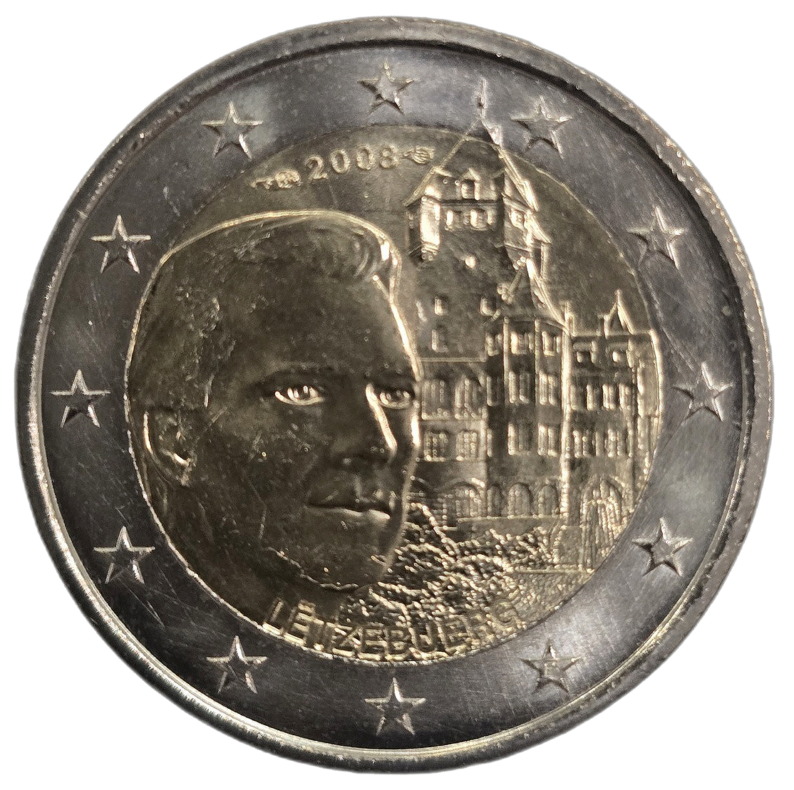 2 euros conmemorativa Residencia oficial Château de Berg